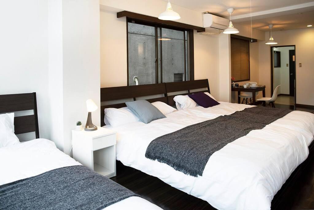 Apartamento ③2station To Shinjuku. 3 Double Beds. Specious 45㎡